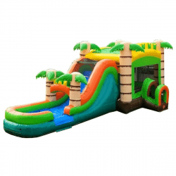 Mega Tropical Water Slide Bounce House